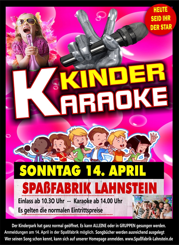 Kinder Karaoke Spaßfabrik Lahnstein Kinder Karaoke Spaßfabrik Lahnstein