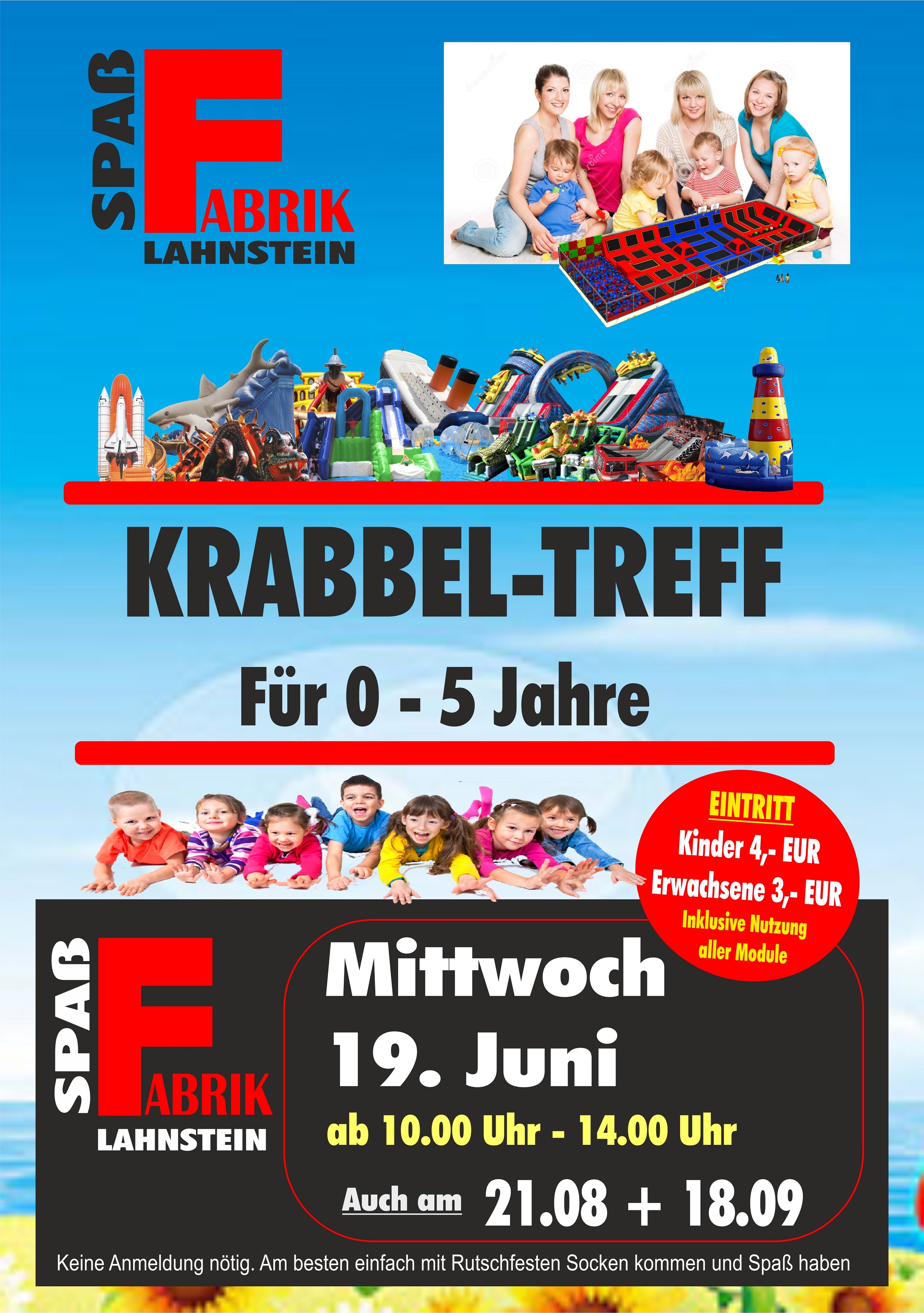 Krabbeltreff 19.06 Spaßfabrik Lahnstein