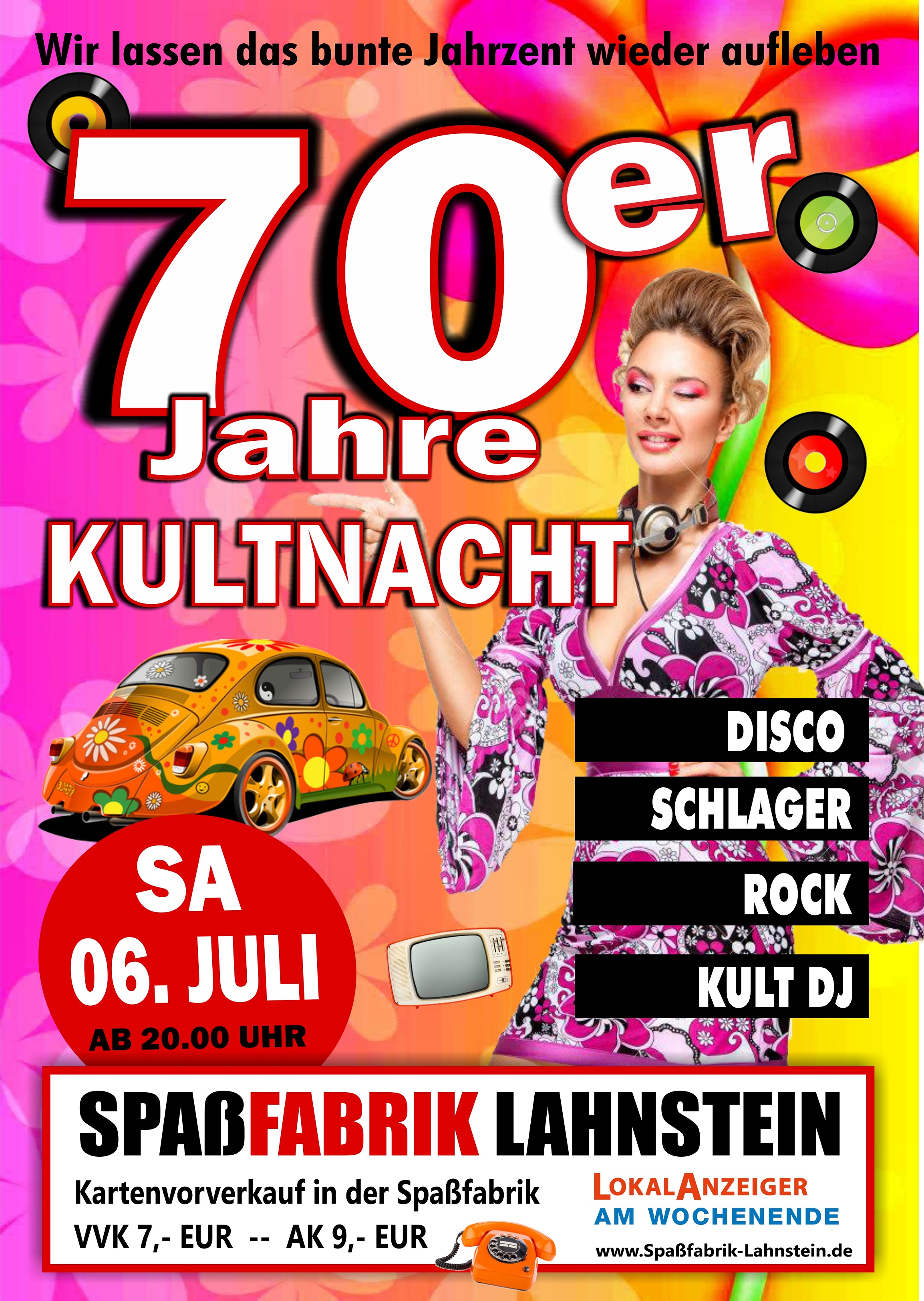 Spaßfabrik 70er Party 2019