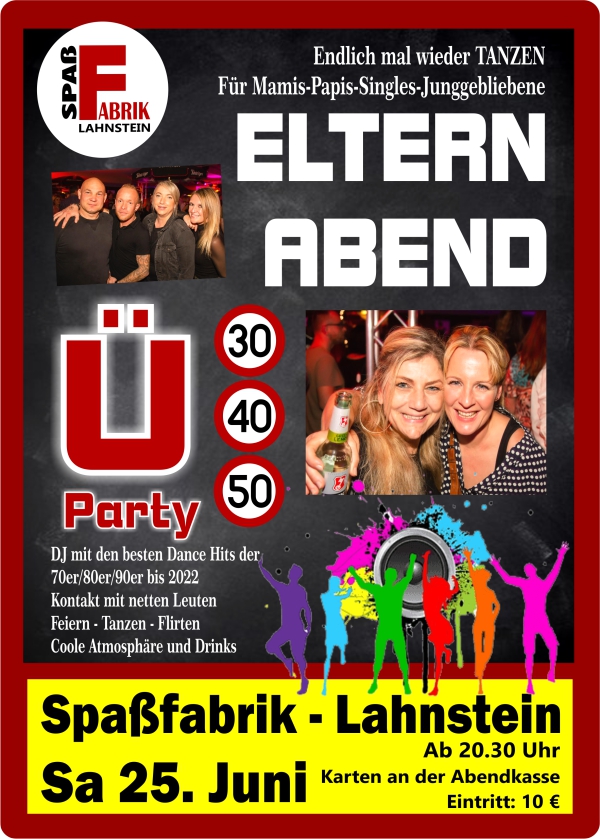 Spaßfabrik Eltern Abend klein