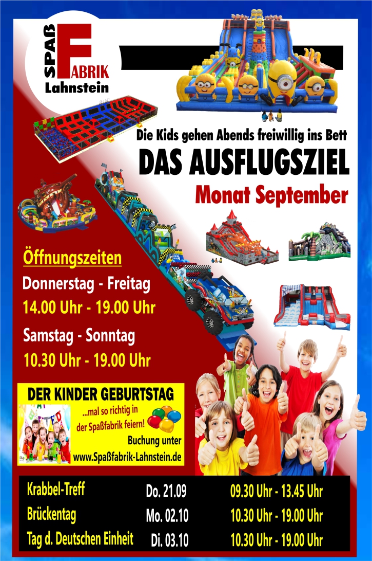 Spaßfabrik September 2023