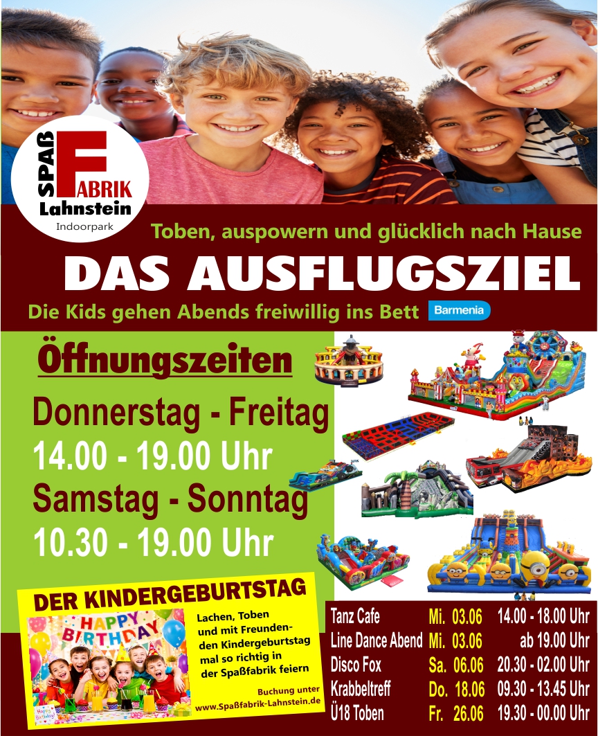Spaßfabrik Mai 2026